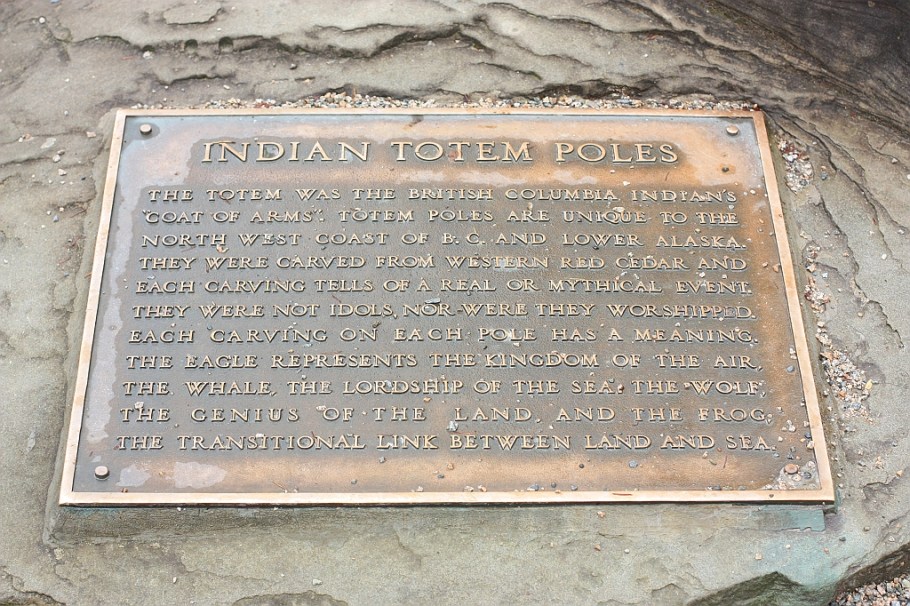 Totem poles, Brockton Point, Stanley Park, Vancouver, Canada