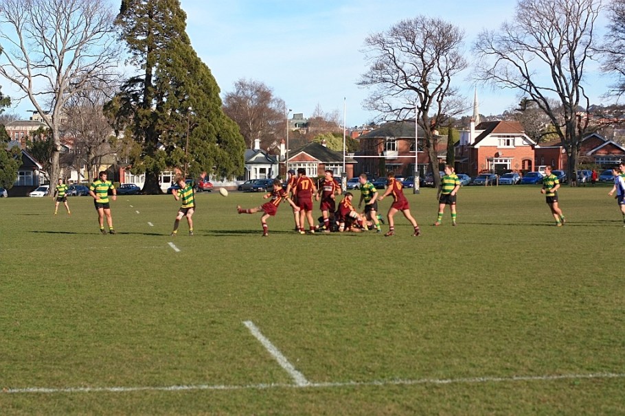 Rugby match on North Ground, Dunedin, Otago - 28 Jul 2012 Alhambra-Union Rugby Football Club, North Ground, Dunedin, Otago, South Island
