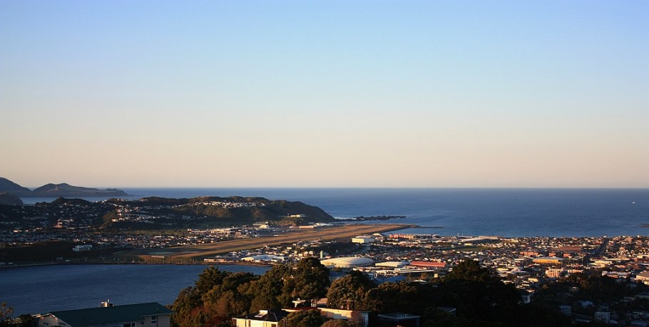 WLG airport, Mount Victoria, Wellington, New Zealand - 12 July 2012