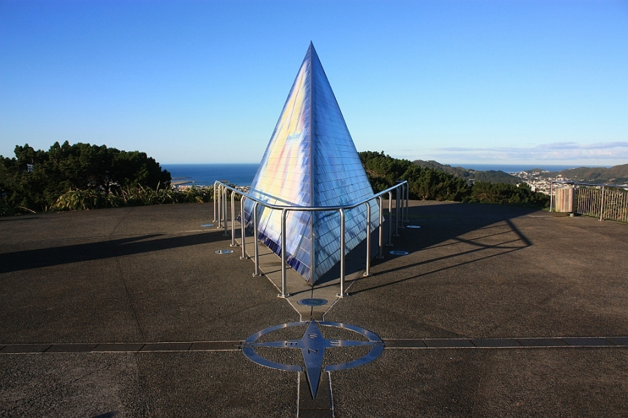 Byrd memorial, Mount Victoria, Wellington, New Zealand - 12 July 2012