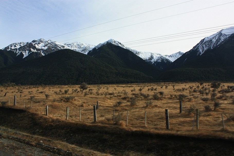 Southern Alps, from TranzAlpine train from Christchurch to Greymouth