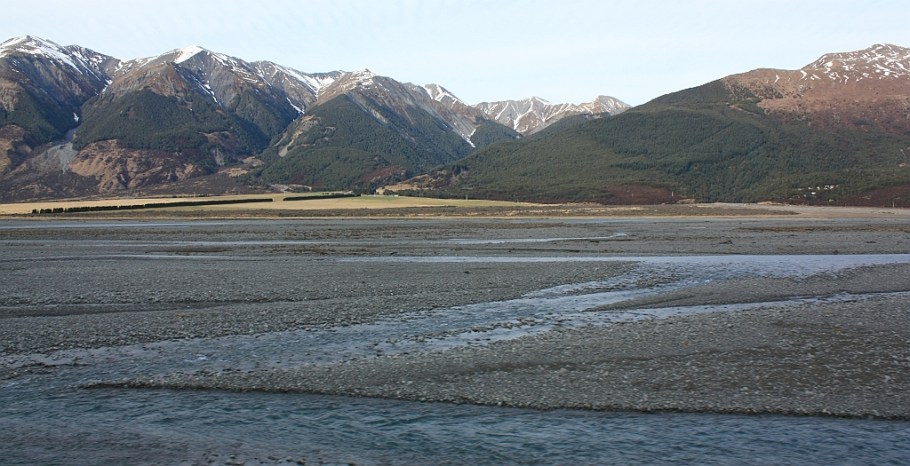 Waimakariri River, from TranzAlpine train from Christchurch to Greymouth