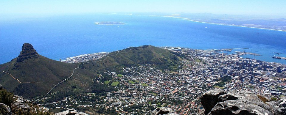 View from Table Mountain, Cape Town, South Africa
