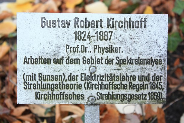 Gustav Robert Kirchhoff, Alter St.-Matthäus-Kirchhof, Schöneberg, Berlin, Germany Gustav Robert Kirchhoff, Alter St.-Matthäus-Kirchhof, Schöneberg, Berlin, Germany