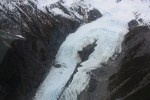 Transverse crossover and up along the medial moraine, Franz Josef&nbsp;Glacier