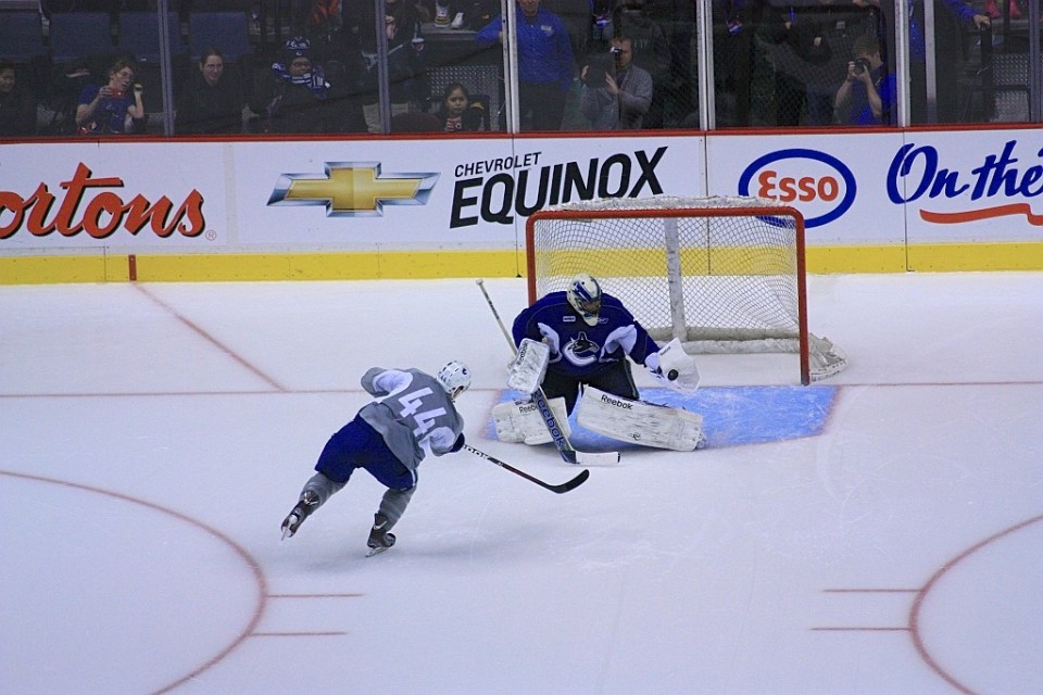 Vancouver Canucks intrasquad scrimmage, Rogers Arena, Vancouver, BC, Canada