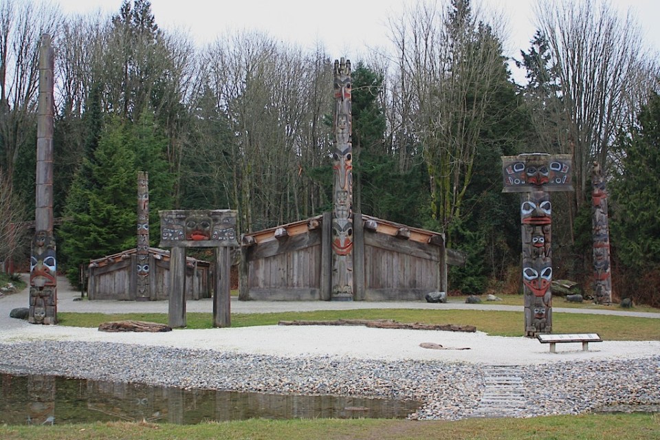 Haida House exhibit, Museum of Anthropology, University of British Columbia, Vancouver, BC, Canada