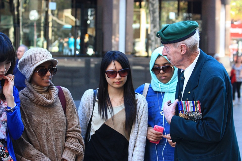 ANZAC Day, Martin Place, Sydney, Australia