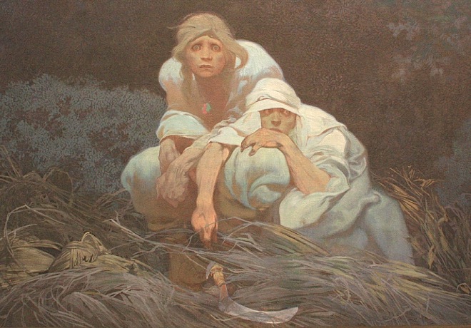 The Slav Epic, Alfons Mucha, Narodni galerie, National Gallery, Veletrzni Palac, Prague, Praha, Czech Republic, fotoeins.com