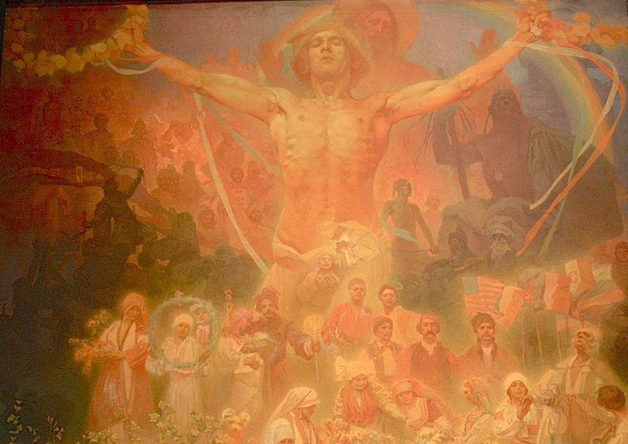 The Slav Epic, Alfons Mucha, Narodni galerie, National Gallery, Veletrzni Palac, Prague, Praha, Czech Republic, fotoeins.com