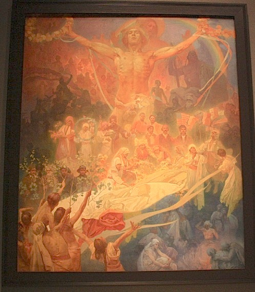 The Slav Epic, Alfons Mucha, Narodni galerie, National Gallery, Veletrzni Palac, Prague, Praha, Czech Republic, fotoeins.com