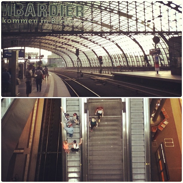 Up and down, Gleis 14, Platform 14, Berlin Hauptbahnhof, Berlin Central Station