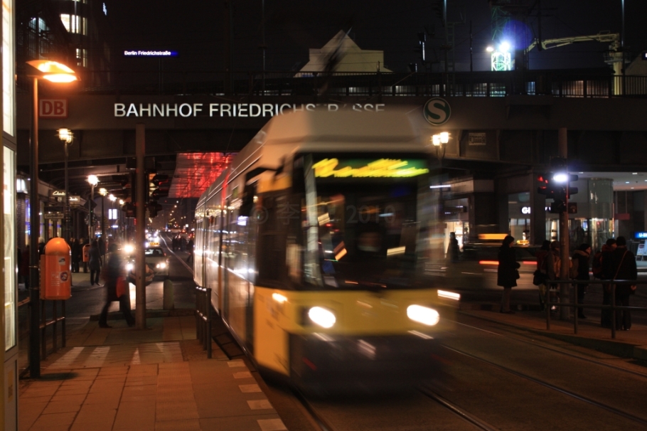 12 tram, Bhf Friedrichstrasse, Mitte, Berlin, Germany, fotoeins.com