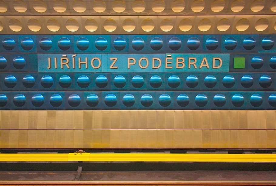 Jiřího z Poděbrad, DPP Metro, Prague, Praha, Czech Republic, fotoeins.com