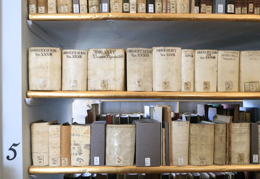 Book collection, Rococo Hall Rokokosaal, Herzogin Anna Amalia Bibliothek, Rococo Hall, Duchess Anna Amalia Library, Weimar, Germany, UNESCO World Heritage Site, Weltkulturerbe, fotoeins.com