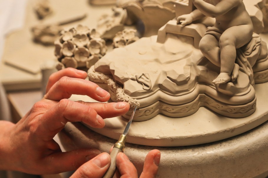 Haus Meissen, Meissener Porzellan, Staatliche Porzellan-Manufaktur Meissen, Meissen, Sachsen, Saxony, Germany, fotoeins.com