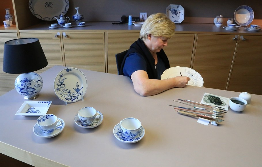 Haus Meissen, Meissener Porzellan, Staatliche Porzellan-Manufaktur Meissen, Meissen, Sachsen, Saxony, Germany, fotoeins.com