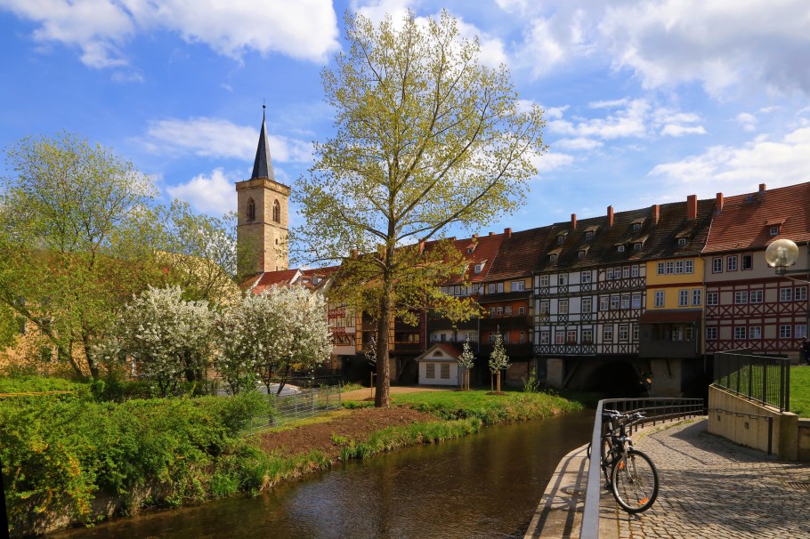 Krämerbrücke, Merchants' Bridge, Erfurt, Thüringen, Thuringia, Germany, fotoeins.com