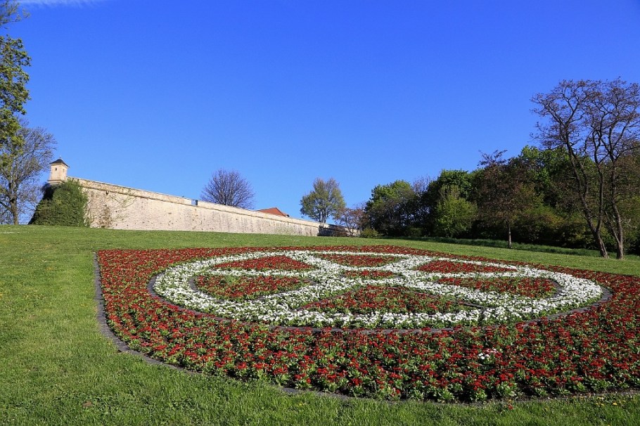 Zitadelle Petersberg, Mainzer Rad, Petersberg Citadel, Wheel of Mainz, Erfurt, Thüringen, Thuringia, Germany, fotoeins.com