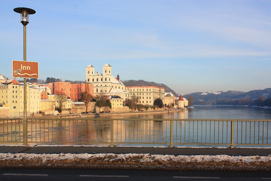 Altstadt, Inn river, Inn, Marienbrücke, Passau, Bayern, Bavaria, Germany, fotoeins.com
