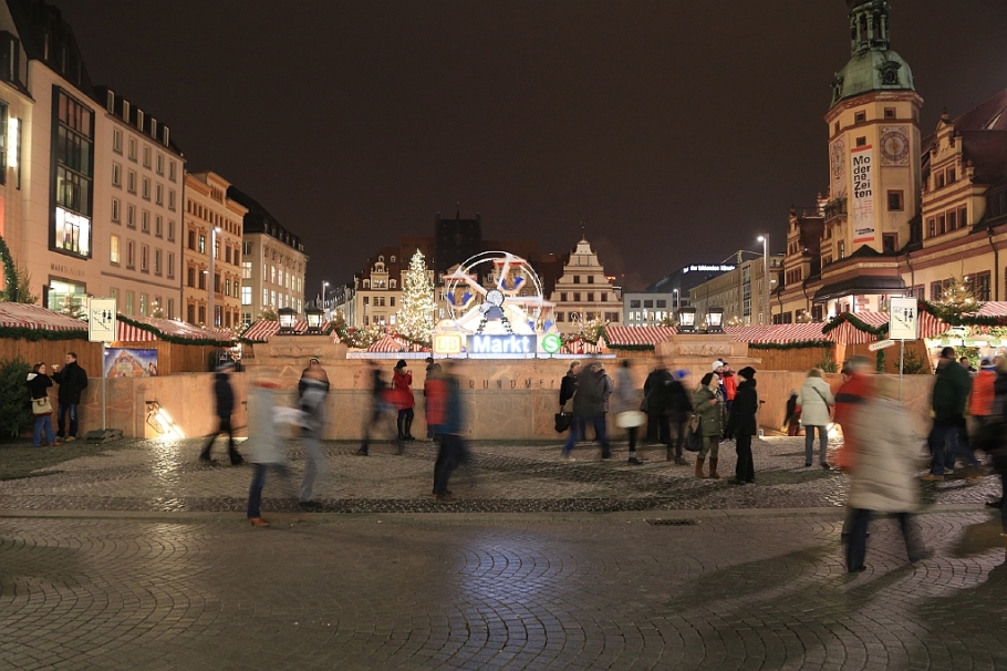 Leipziger Weihnachtsmarkt, Christmas market, Marktplatz, Leipzig, Sachsen, Saxony, Germany, fotoeins.com