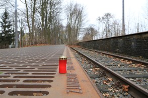 Mahnmal Gleis 17, Berlin Grunewald, Gueterbahnhof Grunewald, Bahnhof Grunewald, Memorial at platform 17, Grunewald station, Grunewald, Berlin, Germany, fotoeins.com