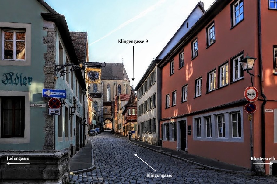 Klingengasse, Rothenburg ob der Tauber, Middle Franconia, Mittelfranken, Bayern, Bavaria, Germany, fotoeins.com