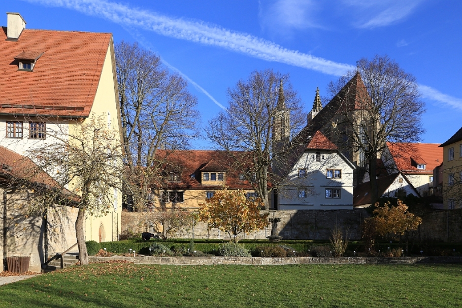 Klostergarten, Rothenburg ob der Tauber, Middle Franconia, Mittelfranken, Bayern, Bavaria, Germany, fotoeins.com