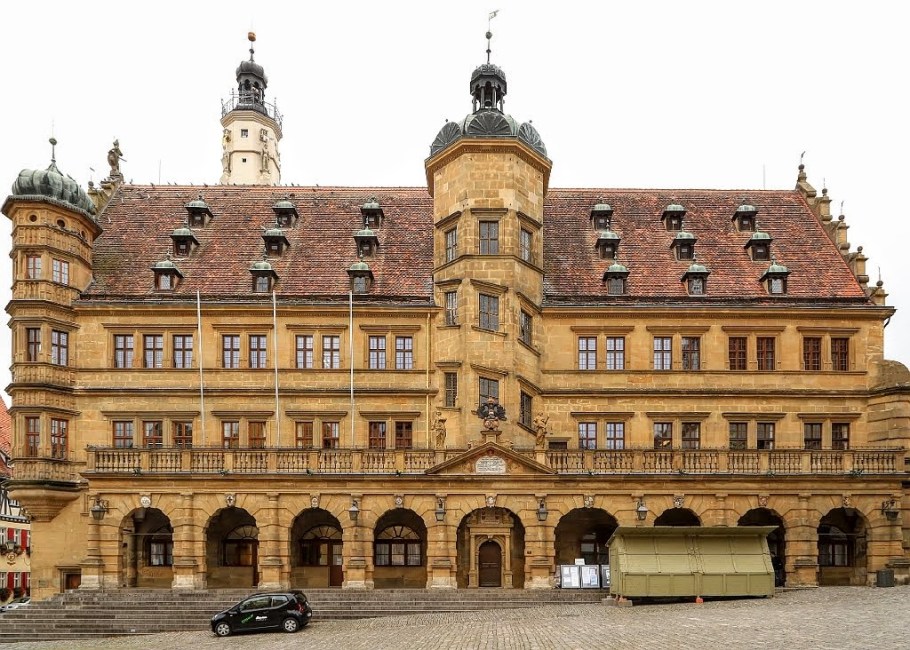 Rathaus, Marktplatz, Rothenburg ob der Tauber, Middle Franconia, Mittelfranken, Bayern, Bavaria, Germany, fotoeins.com