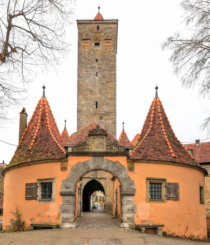 Burgtor, Castle Gate, Rothenburg ob der Tauber, Middle Franconia, Mittelfranken, Bayern, Bavaria, Germany, fotoeins.com