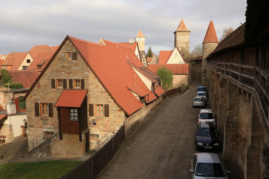 Stadtmauer, city wall, Rothenburg ob der Tauber, Middle Franconia, Mittelfranken, Bayern, Bavaria, Germany, fotoeins.com