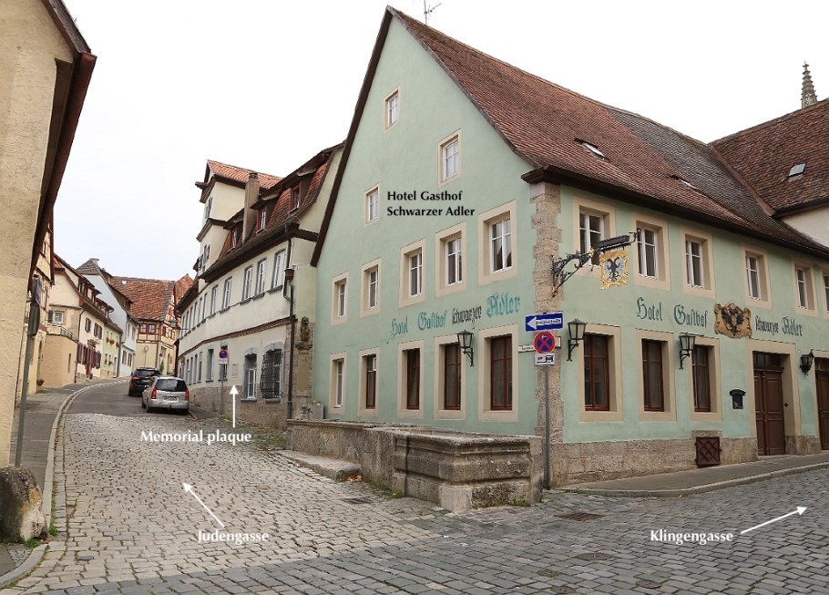 Jüdisches Wohnviertel, Jewish quarter, Judengasse, Altstadt, Rothenburg ob der Tauber, Germany, fotoeins.com