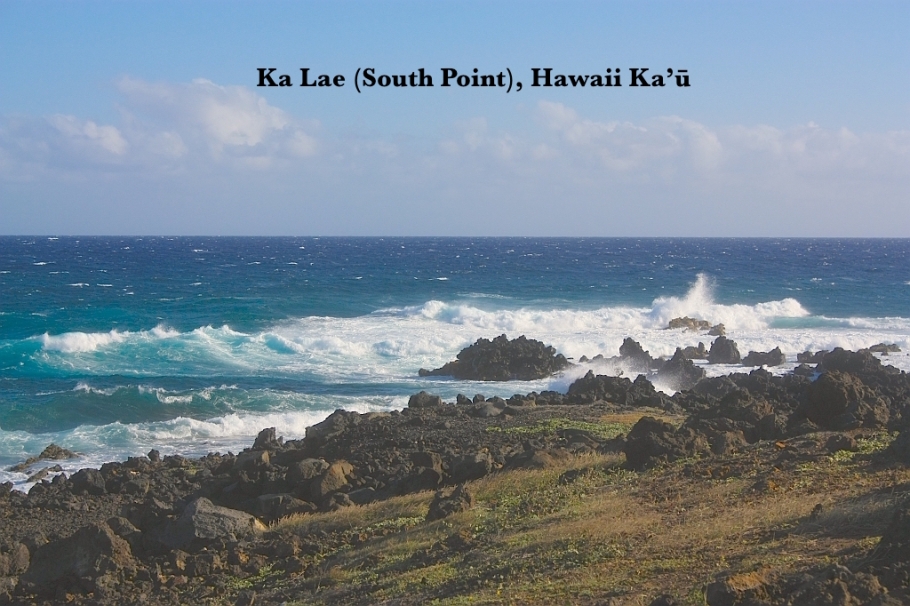 South Point Cliff Dive, Ka Lae, Big Island, Hawaii, USA, MyRTW, fotoeins.com