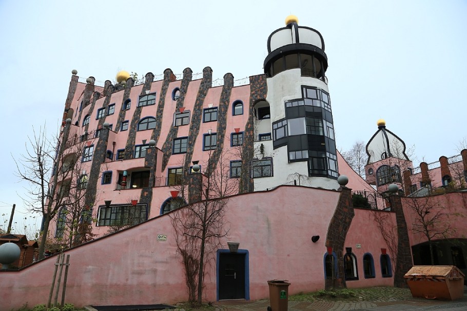 Gruene Zitadelle, Green Citadel, Friedensreich Hundertwasser, Magdeburg, Sachsen-Anhalt, Saxony-Anhalt, Germany, fotoeins.com