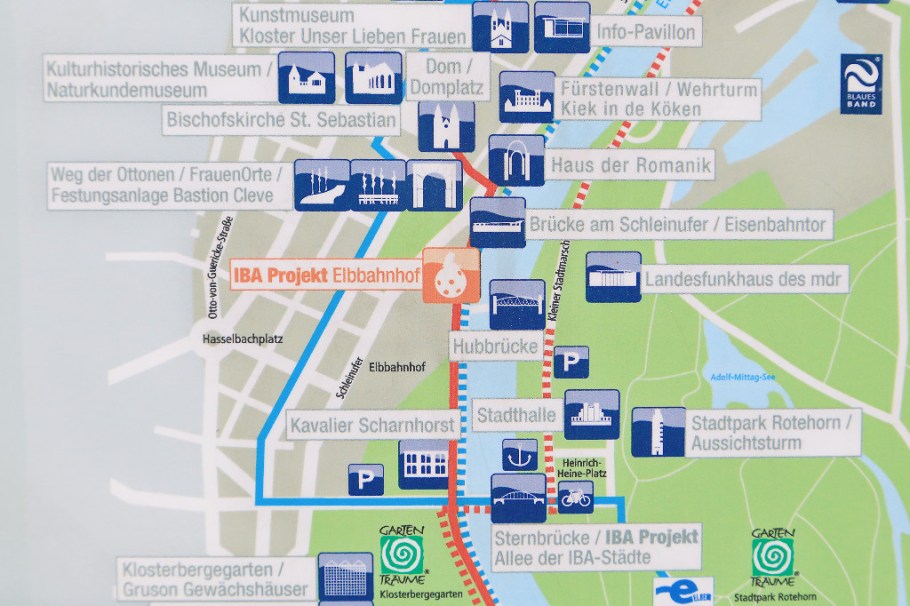 IBA 2010, Platz am Elbbahnhof, Magdeburg, Sachsen-Anhalt, Germany, fotoeins.com