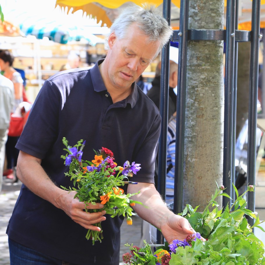 Wochenmarkt, Saturday farmers market, Neuenheimer Markt, Markplatz, Neuenheim, Heidelberg, Germany, fotoeins.com