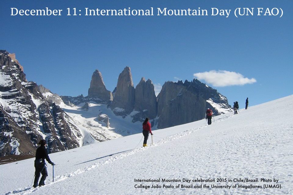 UN FAO International Mountain Day. International Mountain Day celebration 2015 in Chile/Brazil: photo by College João Paulo of Brazil and the University of Magallanes (UMAG).