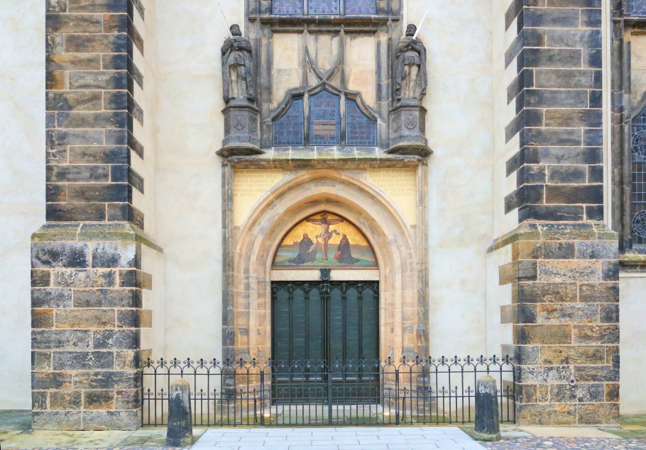 Schlosskirche, Castle Church, Wittenberg, Sachsen-Anhalt, Saxony-Anhalt, UNESCO World Heritage Site, Germany, fotoeins.com