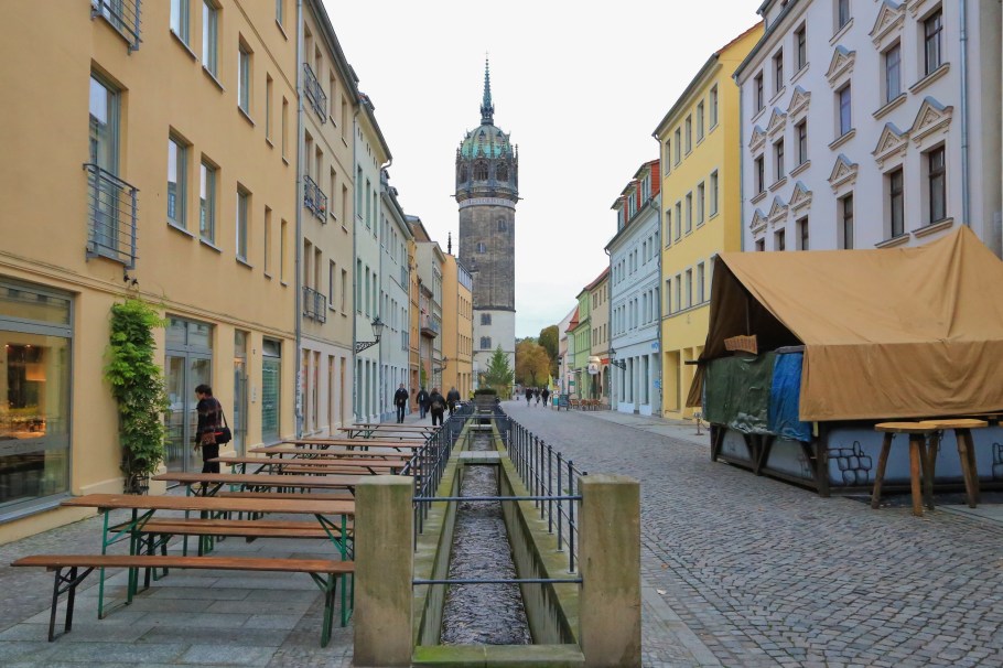 Rischebach, Coswiger Strasse, Schlosskirche, Lutherstadt Wittenberg, Wittenberg, Saxony-Anhalt, Sachsen-Anhalt, Germany, UNESCO World Heritage Site, fotoeins.com