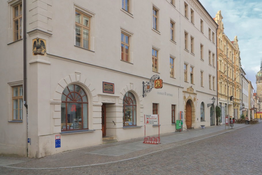 Cranach-Apotheke, Lutherstadt Wittenberg, Wittenberg, Saxony-Anhalt, Sachsen-Anhalt, Germany, fotoeins.com