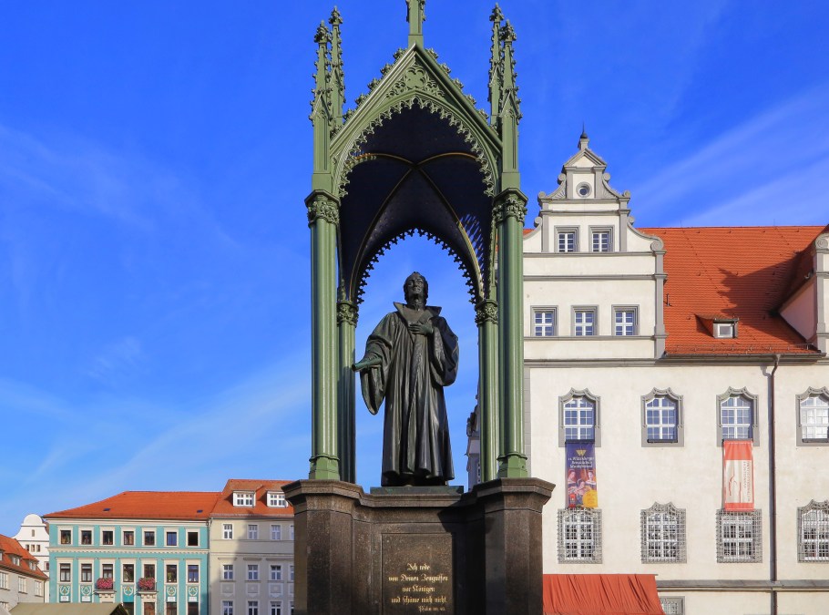 Melanchthondenkmal, Melanchthon Memorial, Lutherstadt Wittenberg, Wittenberg, Saxony-Anhalt, Sachsen-Anhalt, Germany, fotoeins.com