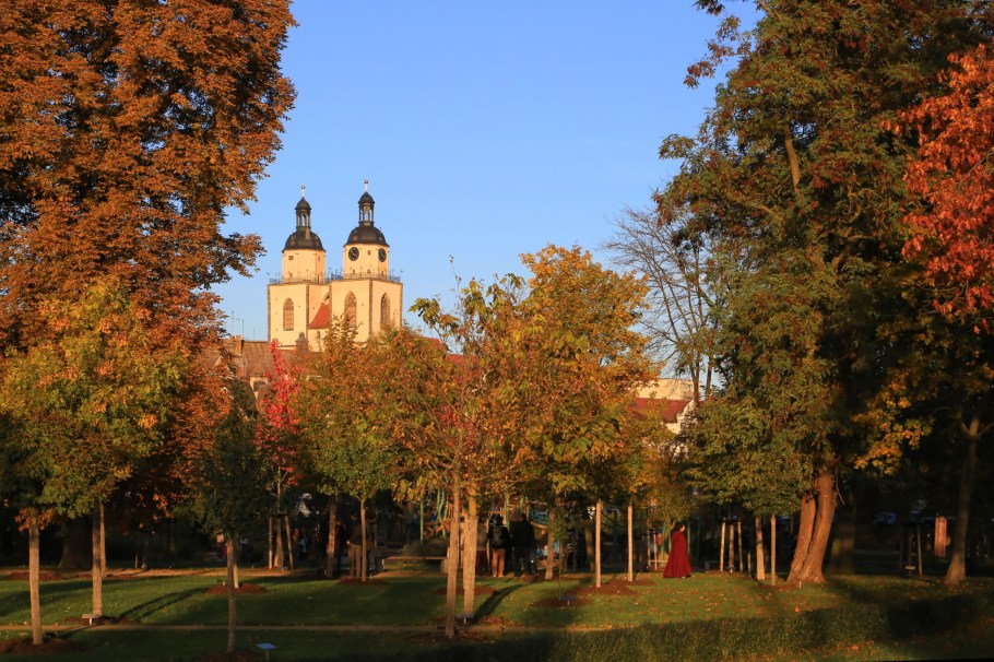 Stadtkirche, Luthergarten, Lutherstadt Wittenberg, Wittenberg, Saxony-Anhalt, Sachsen-Anhalt, Germany, fotoeins.com