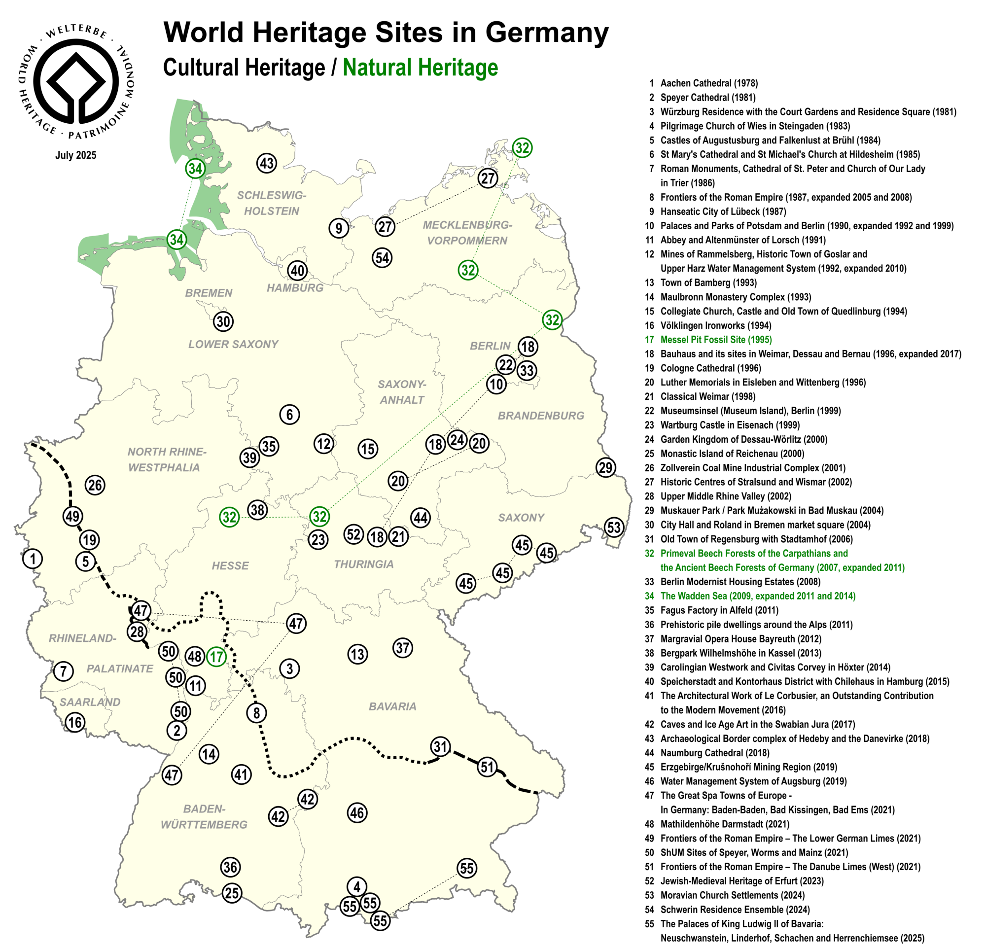 UNESCO DE, UNESCO, World Heritage, World Heritage Sites, Germany, Deutschland, Welterbe, Weltkulturerbe, Weltnaturerbe, Welterbestätten