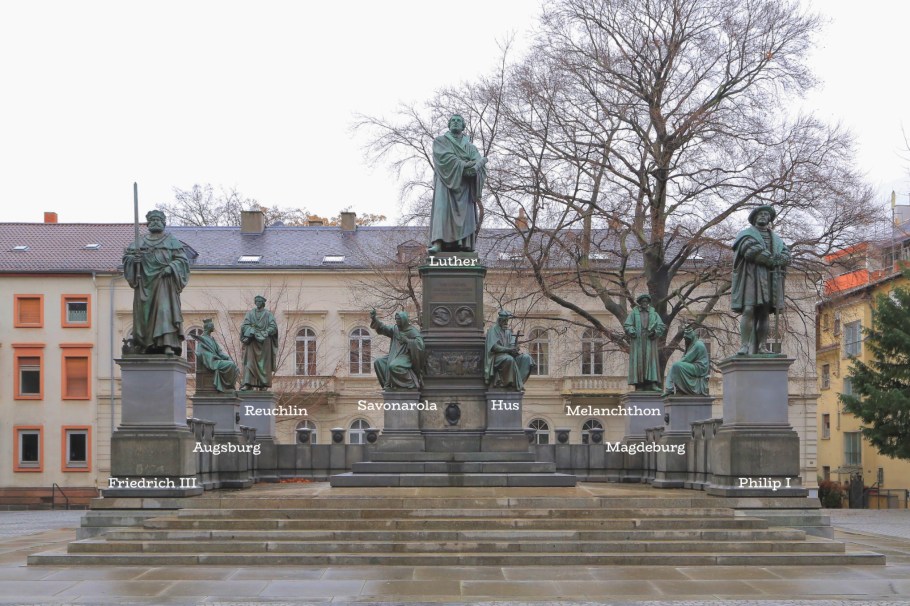 Lutherdenkmal, Reformationsdenkmal, Luther monument, Reformation monument, Worms, Rheinland-Pfalz, Rhineland-Palatinate, Germany, fotoeins.com