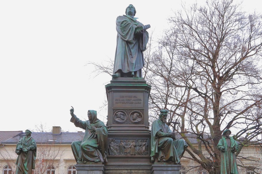 Lutherdenkmal, Reformationsdenkmal, Luther monument, Reformation monument, Worms, Rheinland-Pfalz, Rhineland-Palatinate, Germany, fotoeins.com