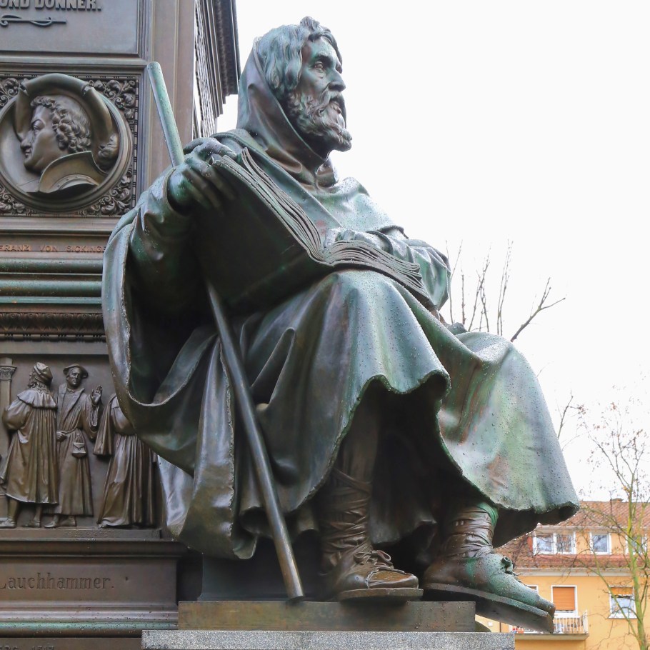 Lutherdenkmal, Reformationsdenkmal, Luther monument, Reformation monument, Worms, Rheinland-Pfalz, Rhineland-Palatinate, Germany, fotoeins.com