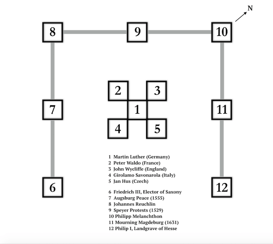 Lutherdenkmal, Reformationsdenkmal, Luther monument, Reformation monument, Worms, Rheinland-Pfalz, Rhineland-Palatinate, Germany, fotoeins.com