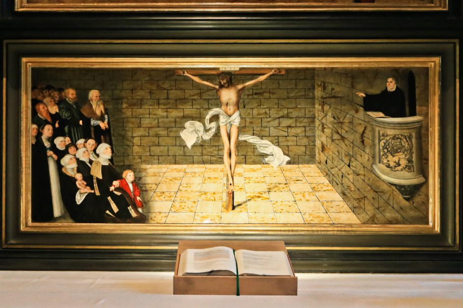 Stadt- und Pfarrkirche St. Marien, St. Mary's Town and Parish Church, Wittenberg, Saxony-Anhalt, Sachsen-Anhalt, UNESCO, World Heritage, Luther Country, Luther 2017, Germany, fotoeins.com