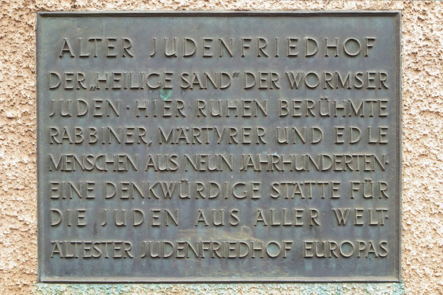 Holy Sand, Jewish cemetery, Worms, Warmaisa, Schum Cities, Rheinland-Pfalz, Rhineland-Palatinate, Germany, fotoeins.com