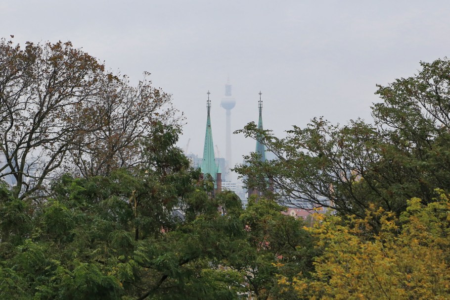 Viktoriepark, Kreuzberg, St. Bonifatius Church, Fernsehturm, ThatTowerAgain, Berlin, Germany, fotoeins.com